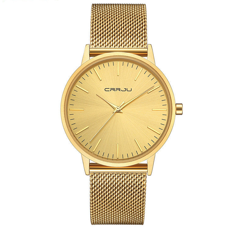 Casual men’s and women’s watches with quartz movement and waterproof design