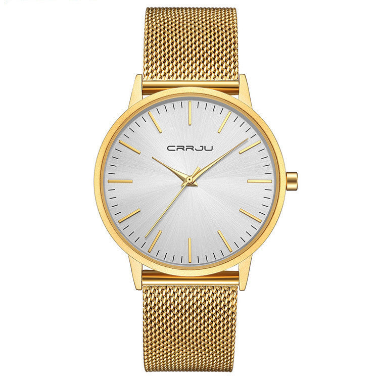 Casual men’s and women’s watches with quartz movement and waterproof design