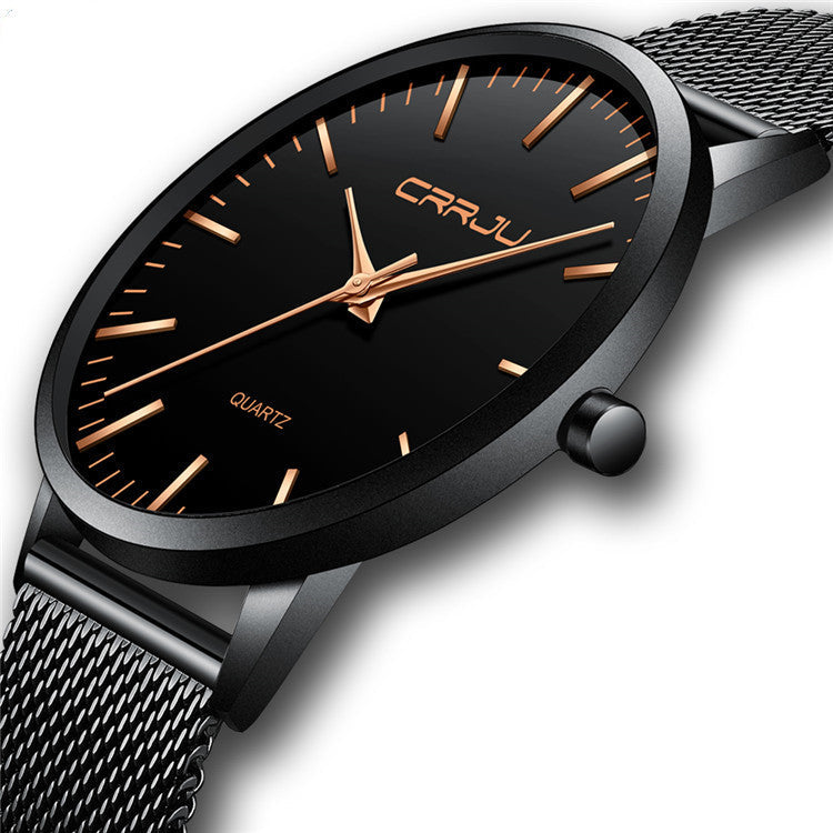 Casual men’s and women’s watches with quartz movement and waterproof design