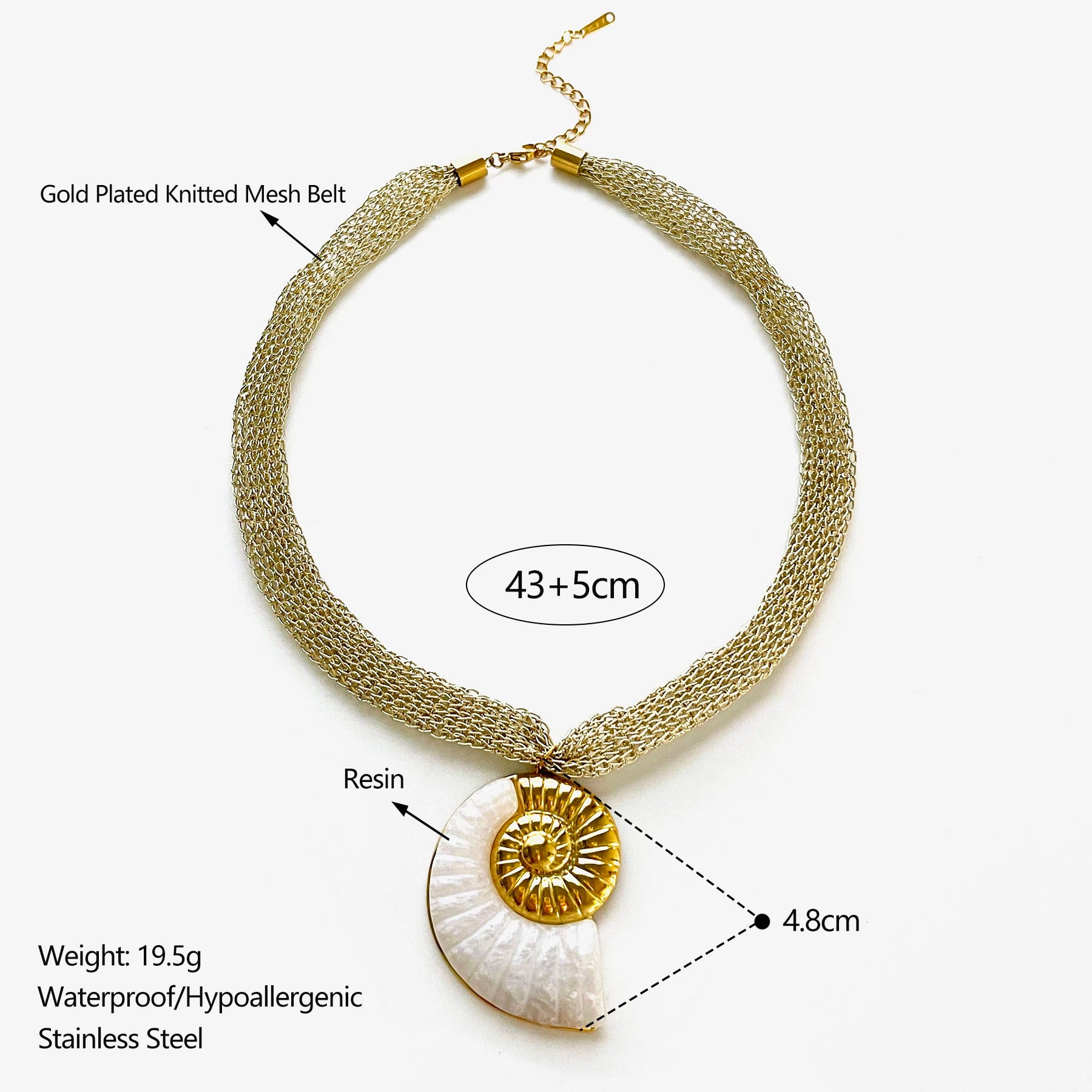 Luna Ocean Pendant Necklace
