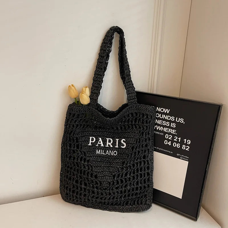 Summer Woven Straw Shoulder Bag