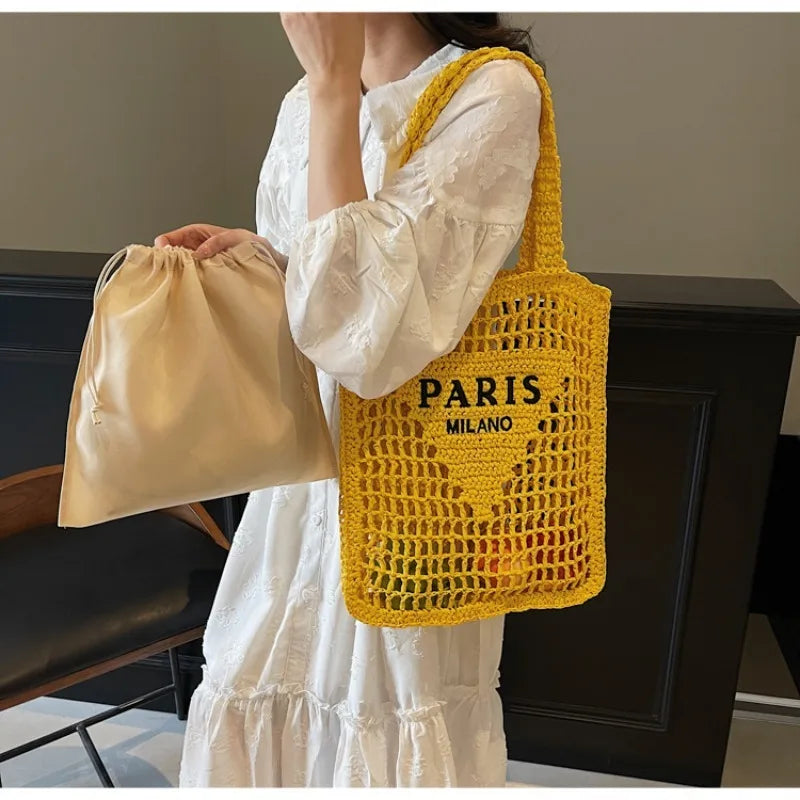Summer Woven Straw Shoulder Bag
