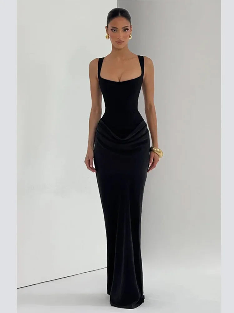Luxury Satin Evening Dress