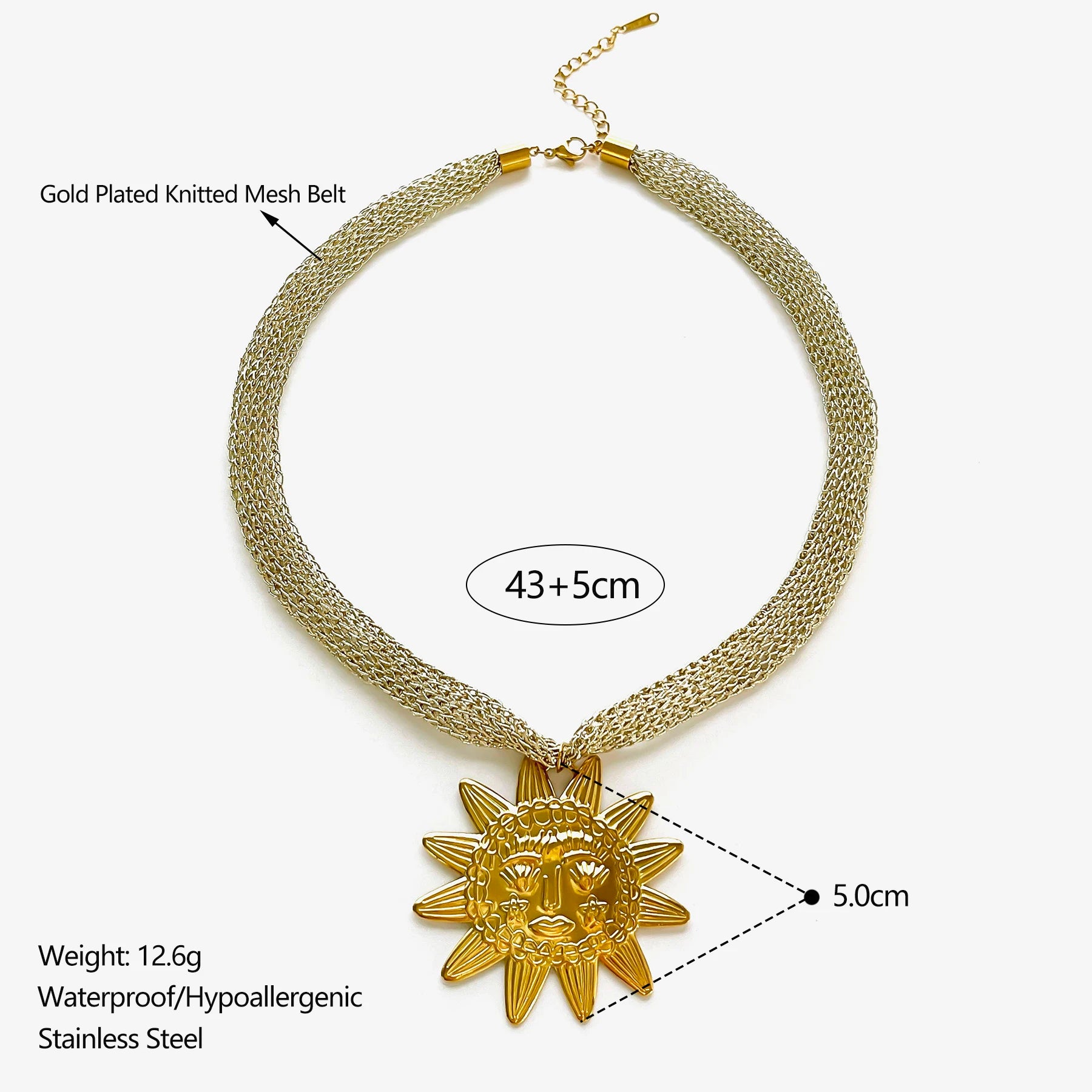 Luna Ocean Pendant Necklace