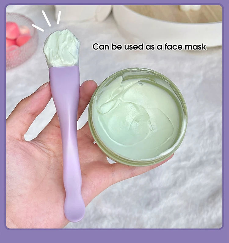 Double-ended silicone face mask brush-soft & reusable skin care tool