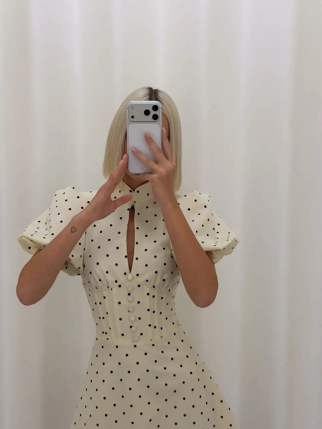 Vintage Polka Dot Mini Dress