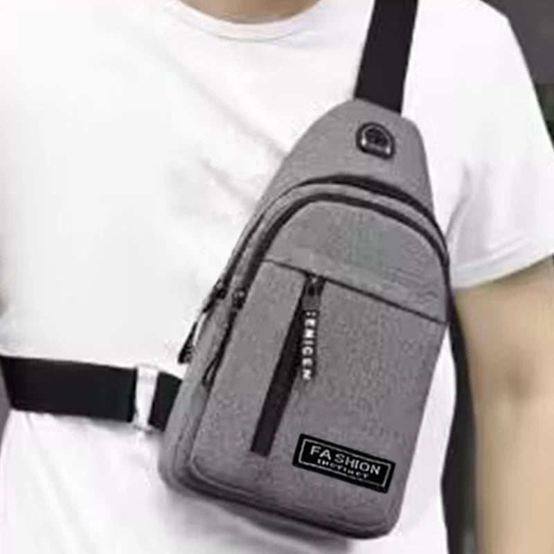 Men's slim crossbody shoulder bag - casual / sporty / stylish