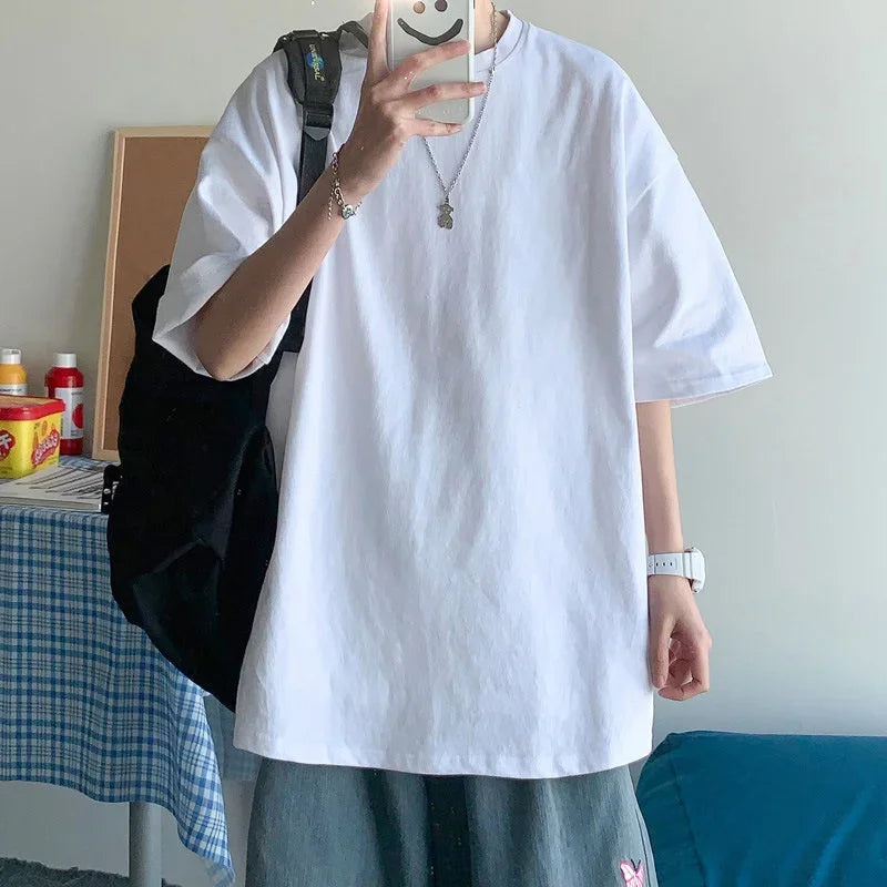 Men's oversized cotton T-shirt - breathable trendy & comfortable