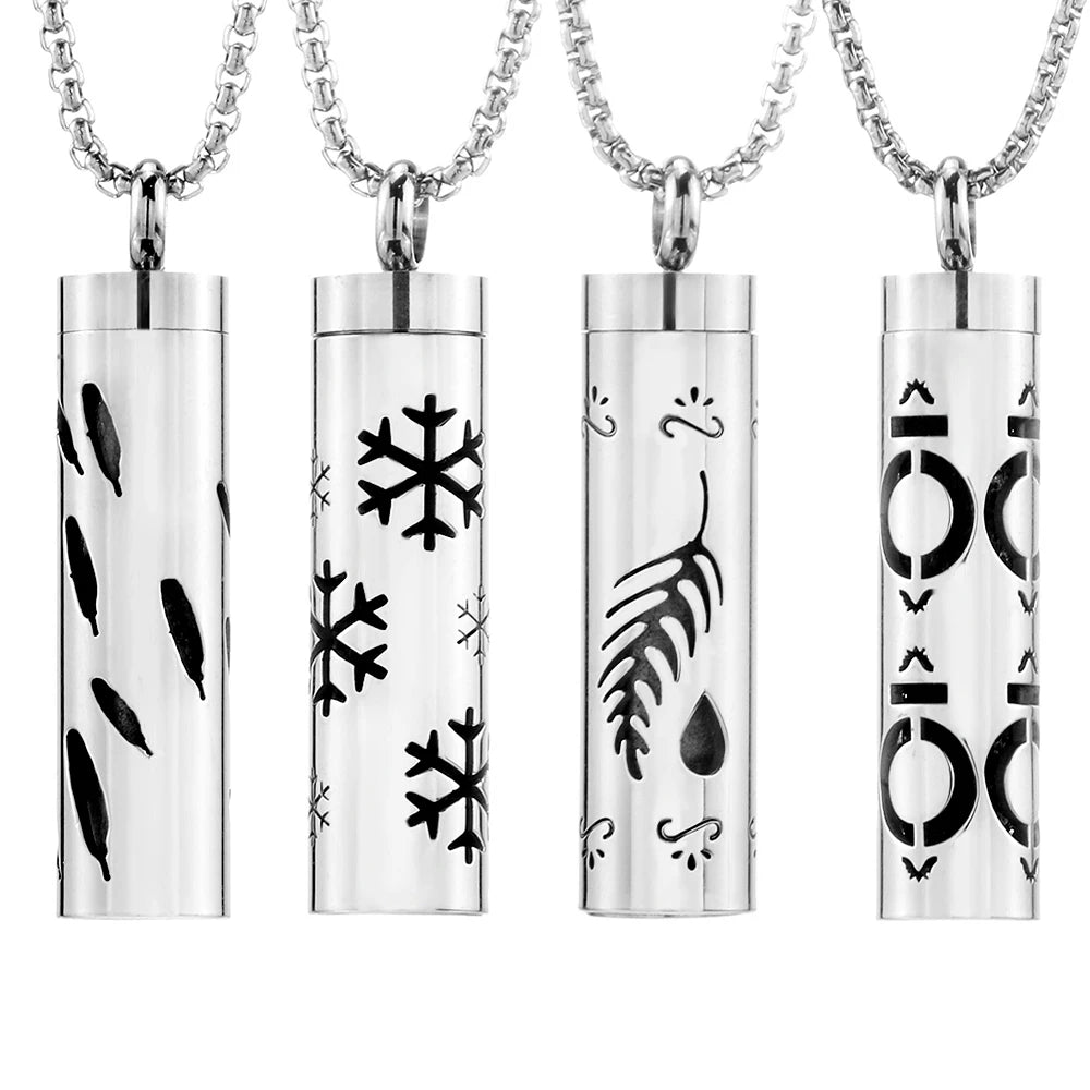 Elegant scent diffuser necklace - aromatherapy jewelry pendant