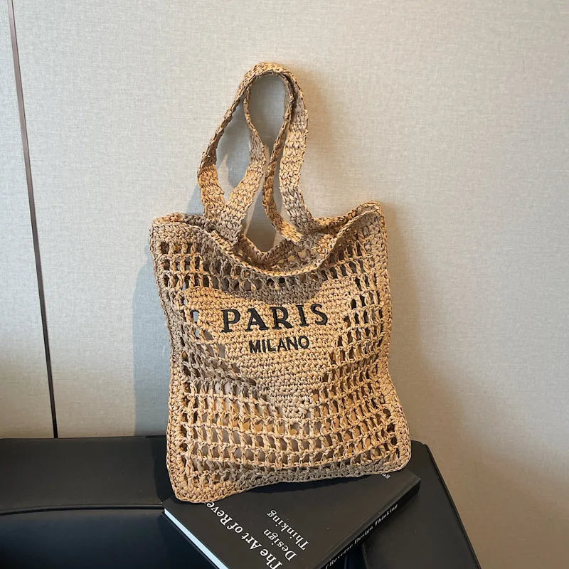 Summer Woven Straw Shoulder Bag