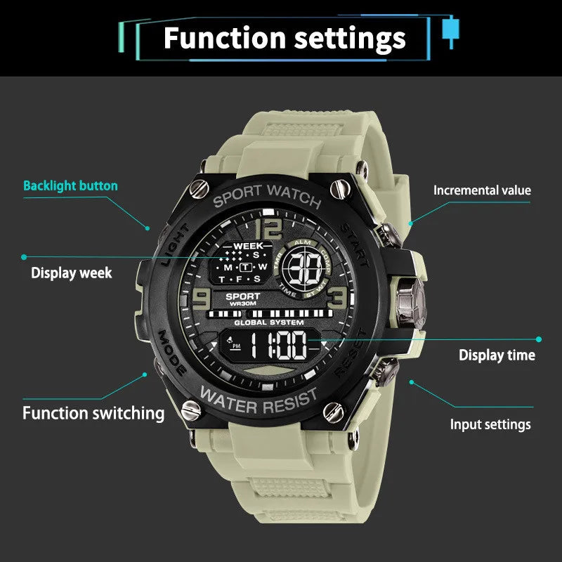 Men Waterproof Sports Watch - stylish Durable & affordable