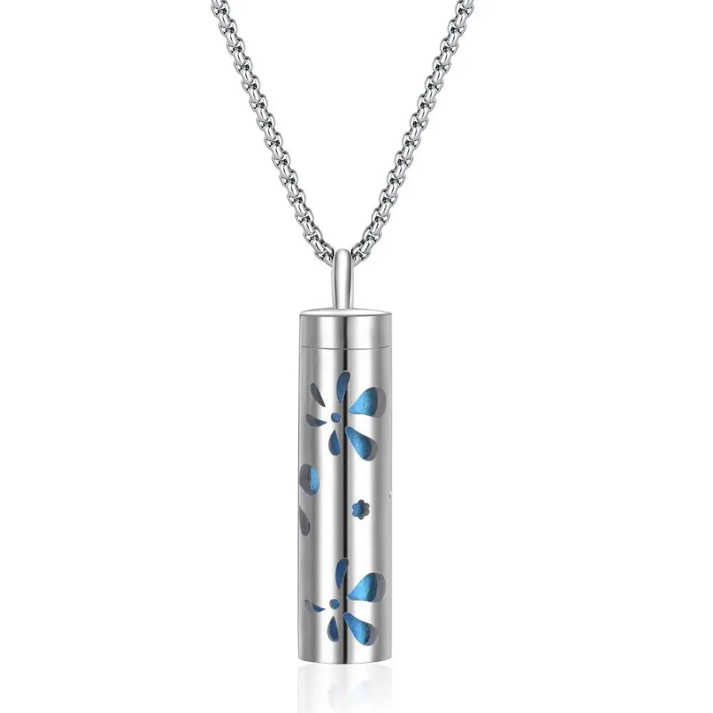 Elegant scent diffuser necklace - aromatherapy jewelry pendant