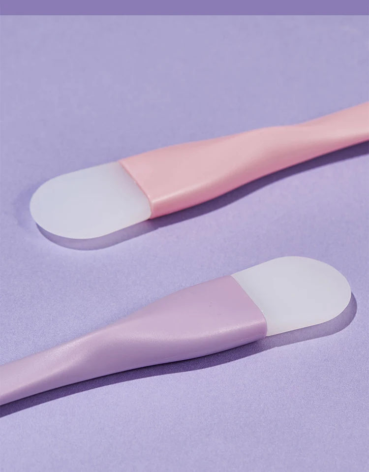 Double-ended silicone face mask brush-soft & reusable skin care tool