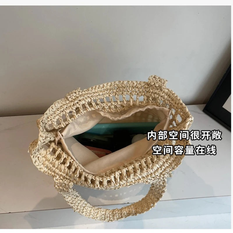 Summer Woven Straw Shoulder Bag