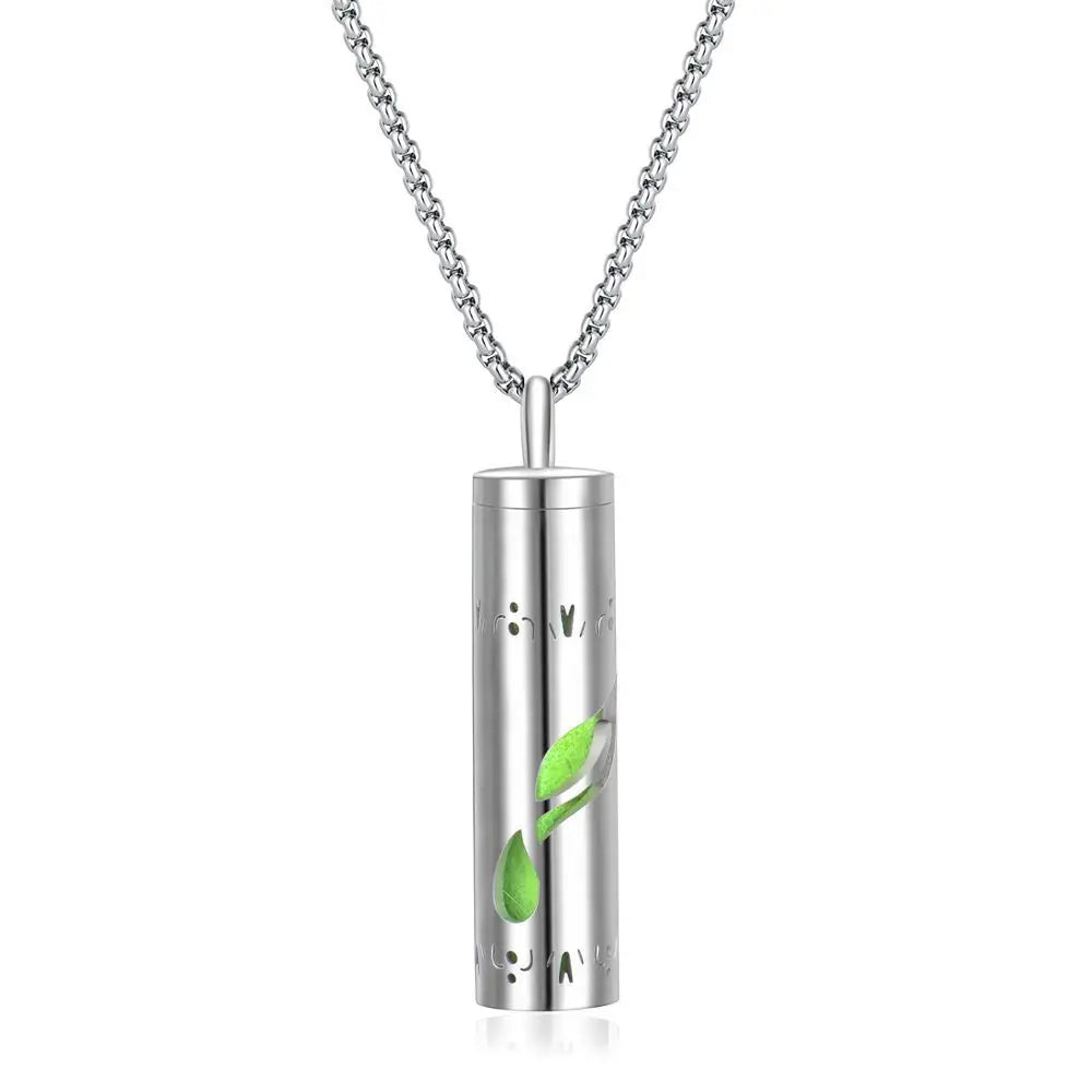 Elegant scent diffuser necklace - aromatherapy jewelry pendant