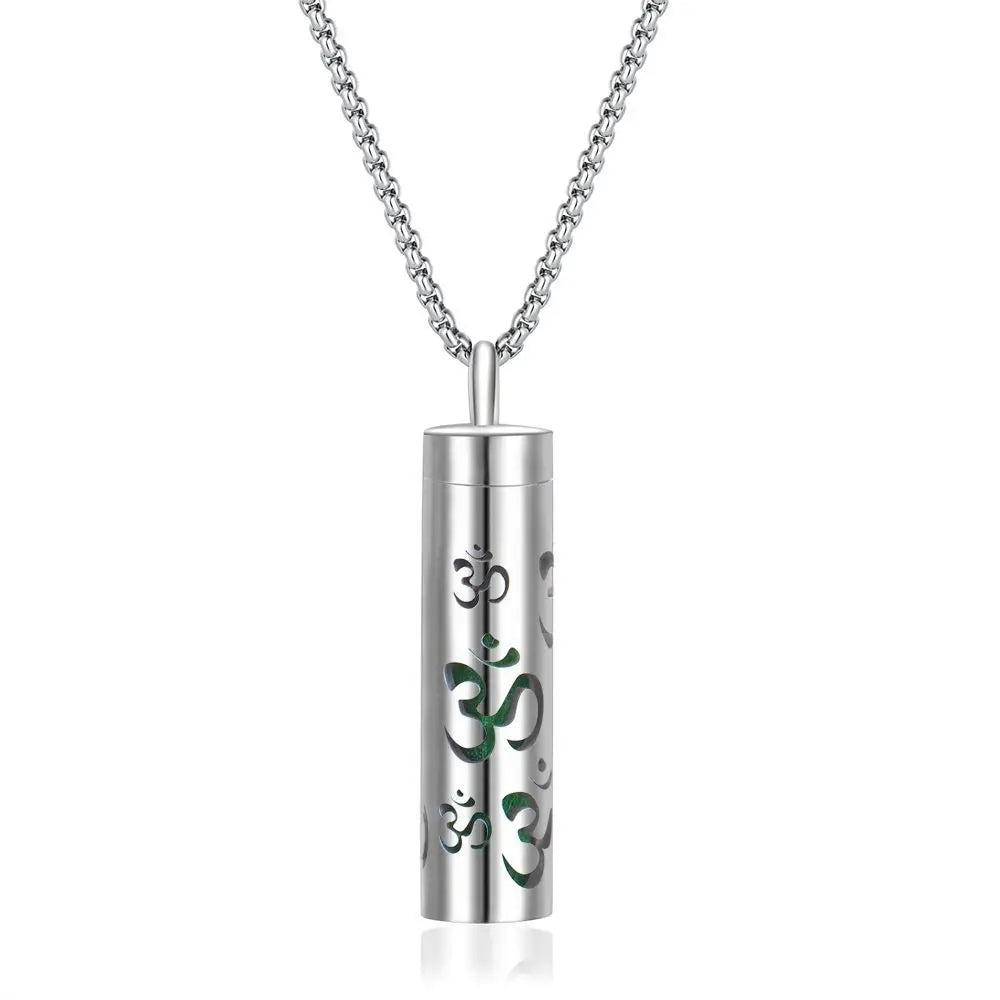 Elegant scent diffuser necklace - aromatherapy jewelry pendant
