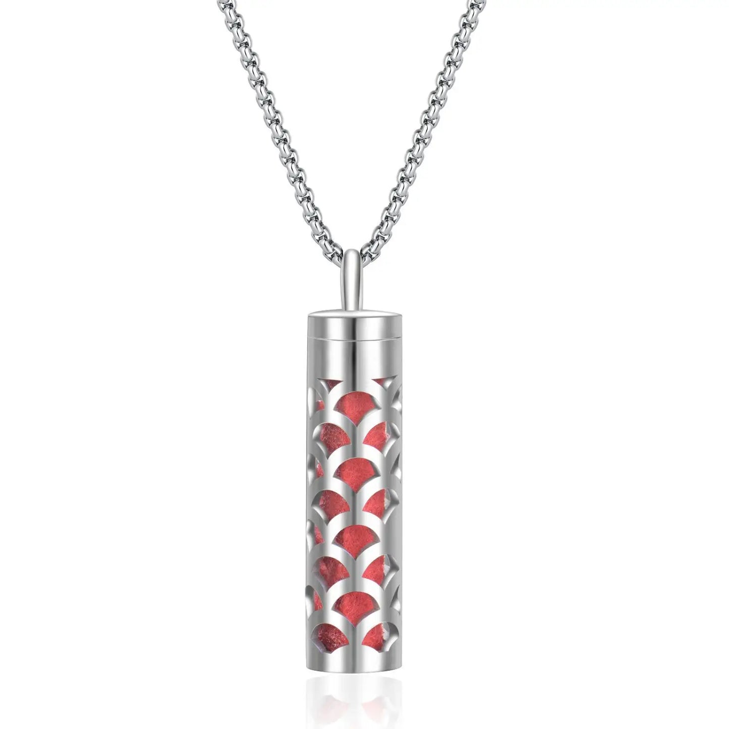 Elegant scent diffuser necklace - aromatherapy jewelry pendant