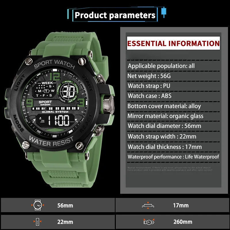 Men Waterproof Sports Watch - stylish Durable & affordable