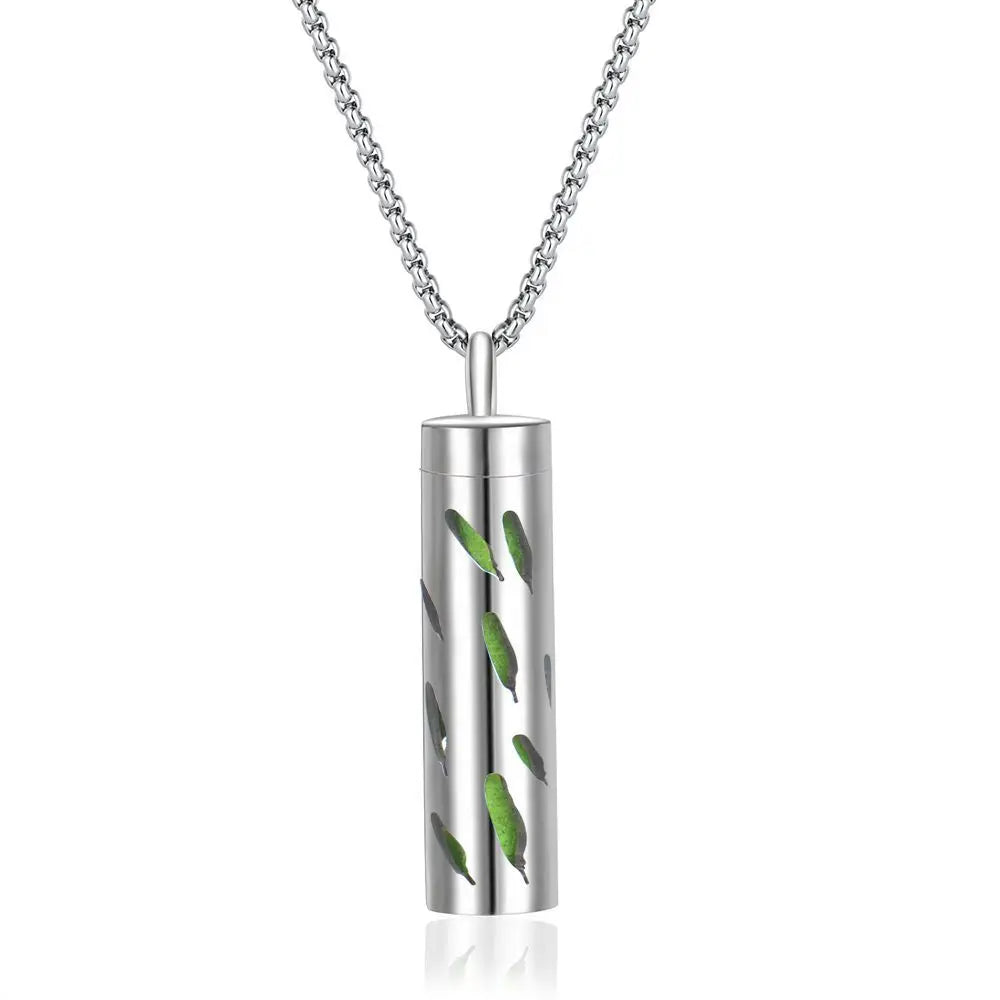 Elegant scent diffuser necklace - aromatherapy jewelry pendant