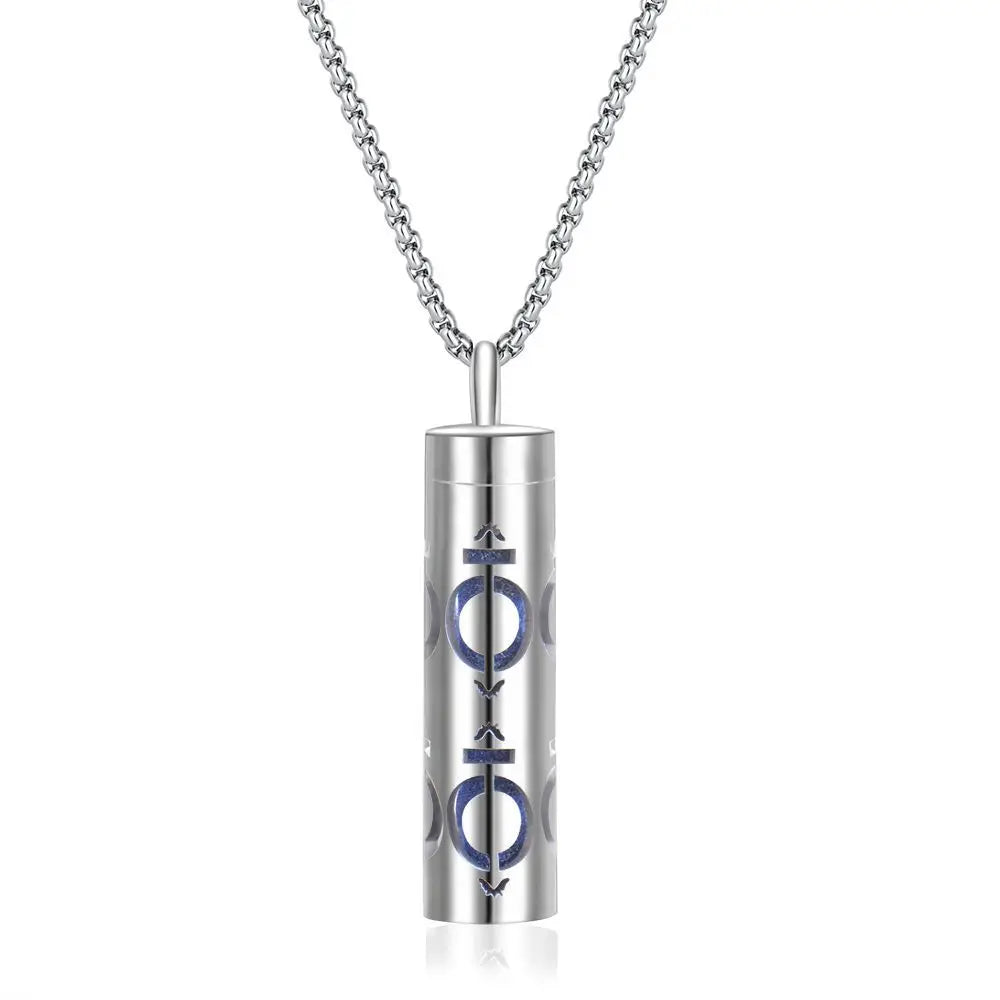 Elegant scent diffuser necklace - aromatherapy jewelry pendant