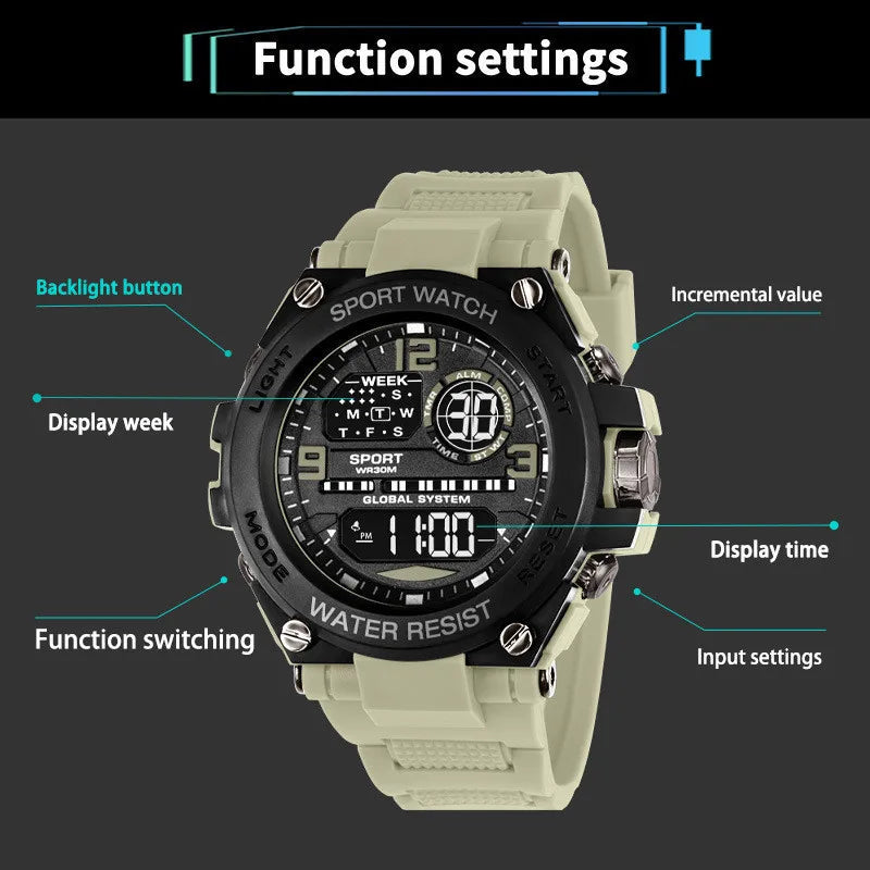 Men Waterproof Sports Watch - stylish Durable & affordable