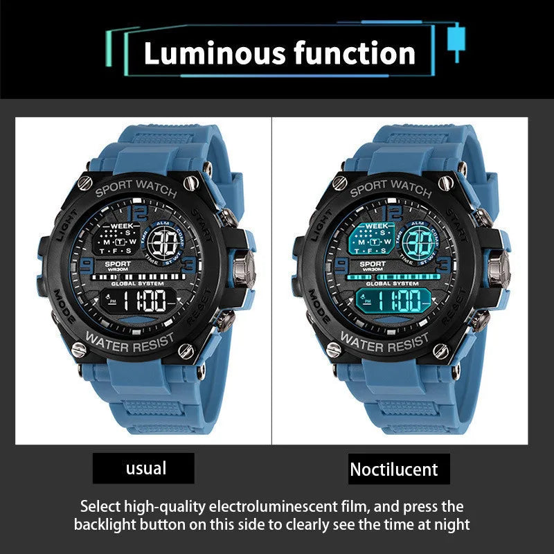 Men Waterproof Sports Watch - stylish Durable & affordable