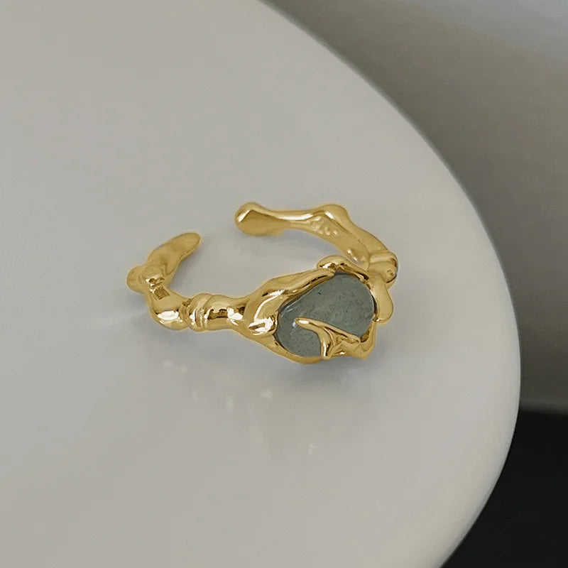 Elegant Open Gold Ring