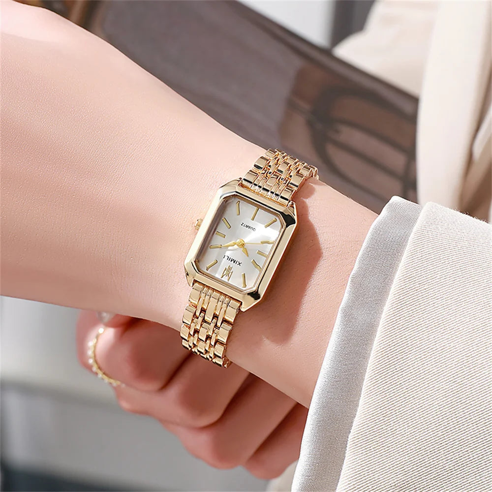 Elegant Square Women’s Luxury Watch