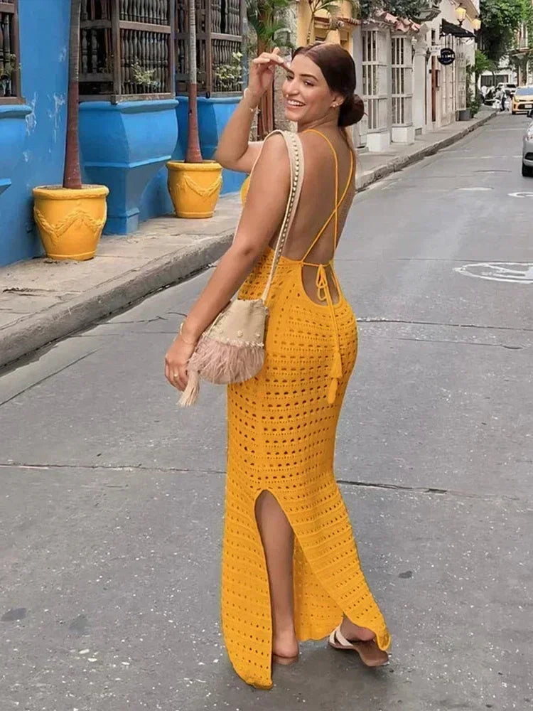 Aurora Backless Maxi Dress