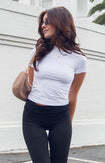 Casual short sleeve T shirt solid slim fit with round neck in multiple colors