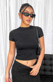Casual short sleeve T shirt solid slim fit with round neck in multiple colors
