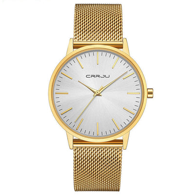 Casual men’s and women’s watches with quartz movement and waterproof design