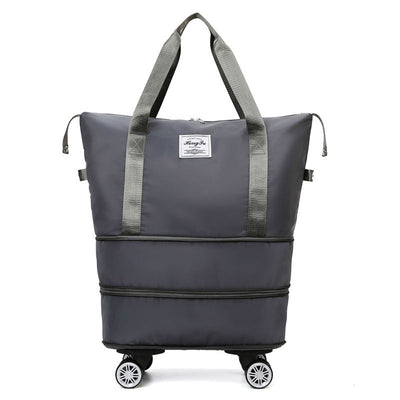 Universal wheel travel bag with large capacity, wet/dry separation, and rolling wheels