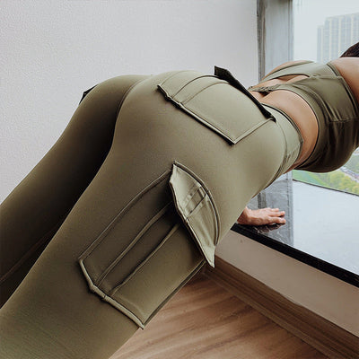 High Waist Leggings with pockets, scrunch butt, and stretch fit for workouts