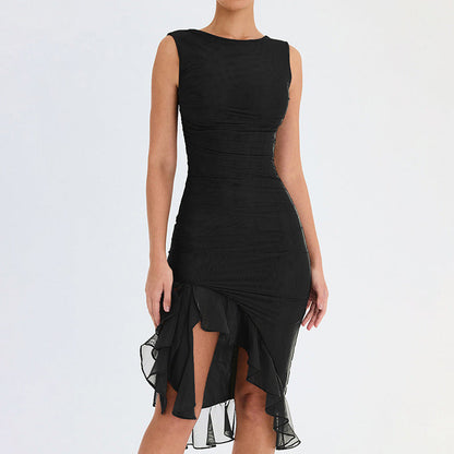 Summer slim skinny sleeveless dress women’s bodycon party club outfit