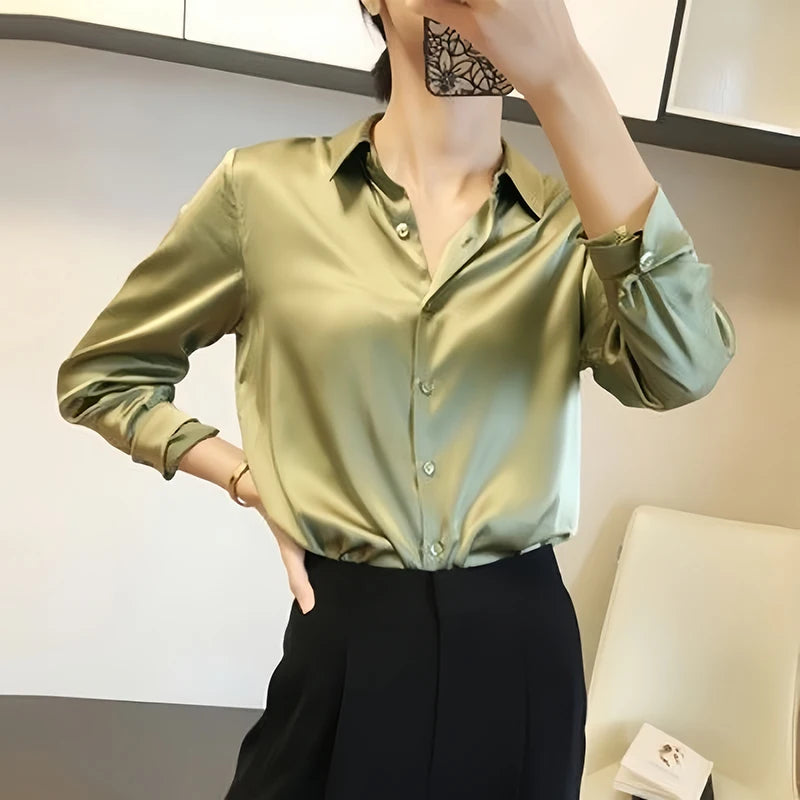 Elegant Satin Shirt