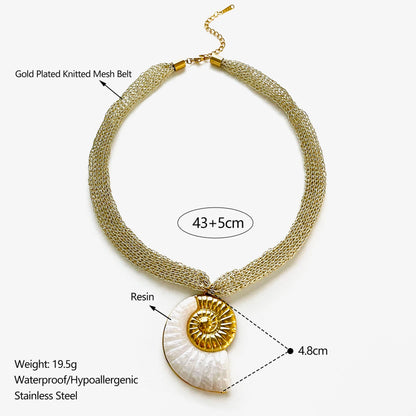 Luna Ocean Pendant Necklace
