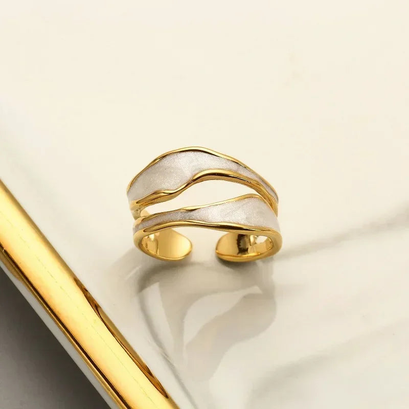 Elegant Open Gold Ring