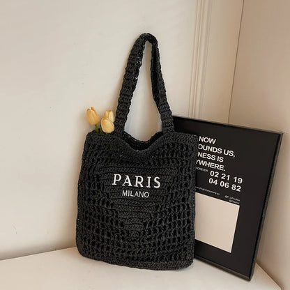 Summer Woven Straw Shoulder Bag