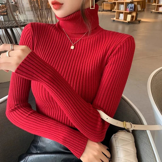 Soft Minimal Turtleneck Sweater