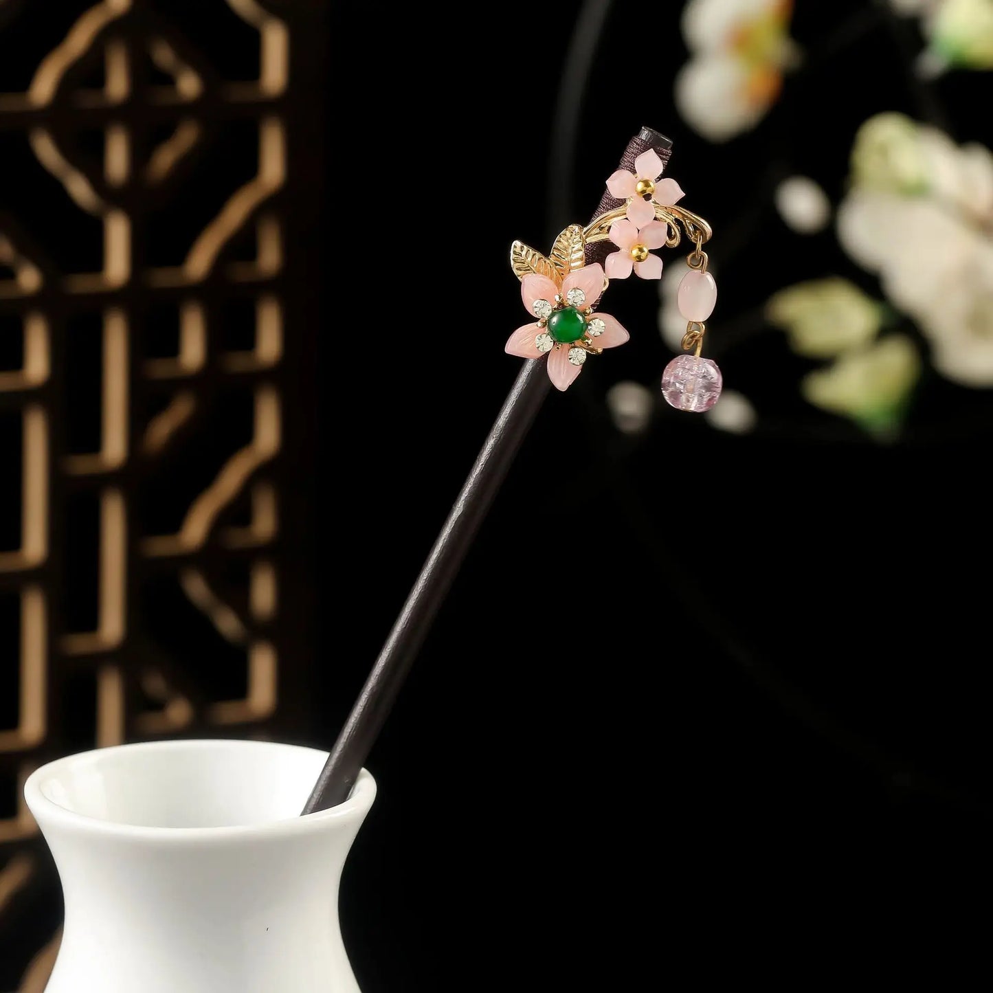 Vintage Floral Hair Stick