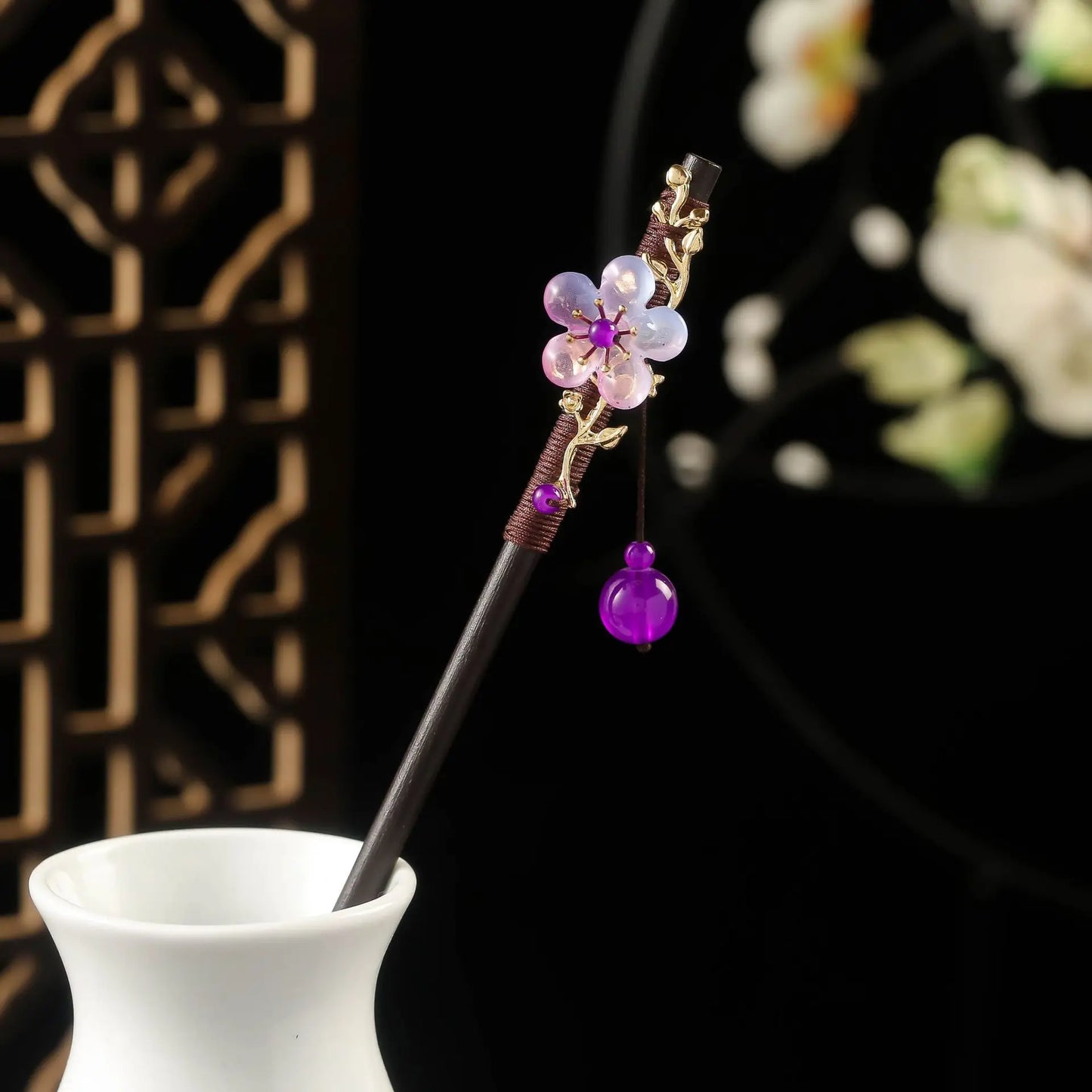 Vintage Floral Hair Stick