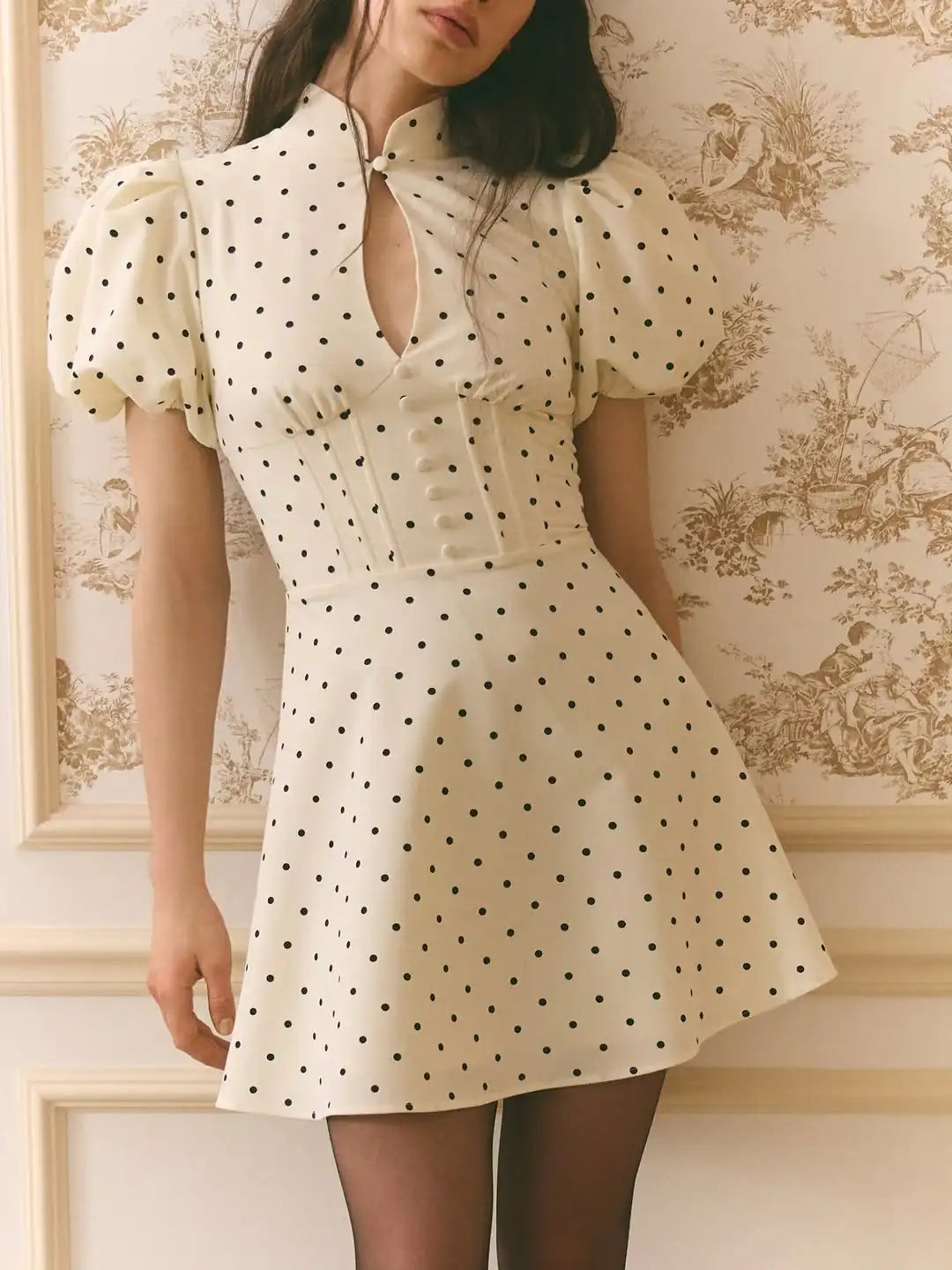Vintage Polka Dot Mini Dress