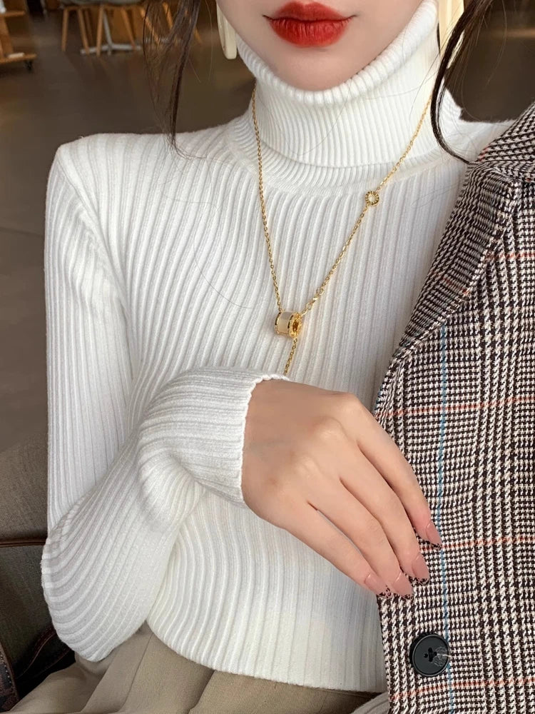 Soft Minimal Turtleneck Sweater
