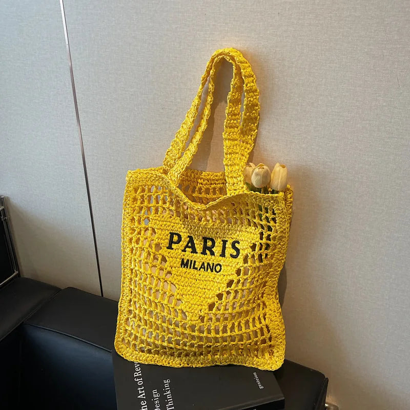 Summer Woven Straw Shoulder Bag