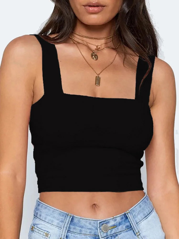 Luna Square Neck Crop Top