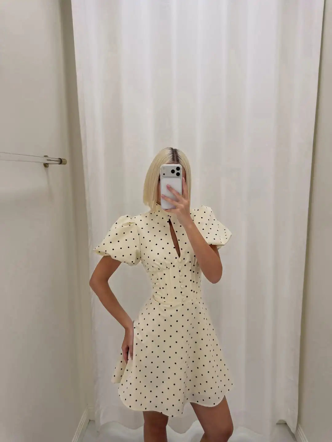 Vintage Polka Dot Mini Dress