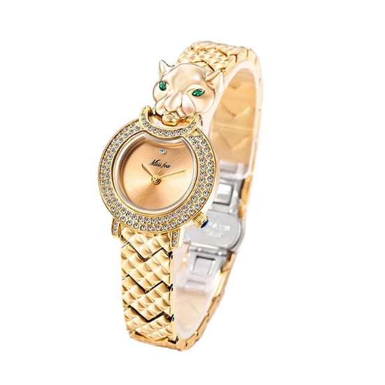 Leopard Bling Gold Quartz Women’s Watch