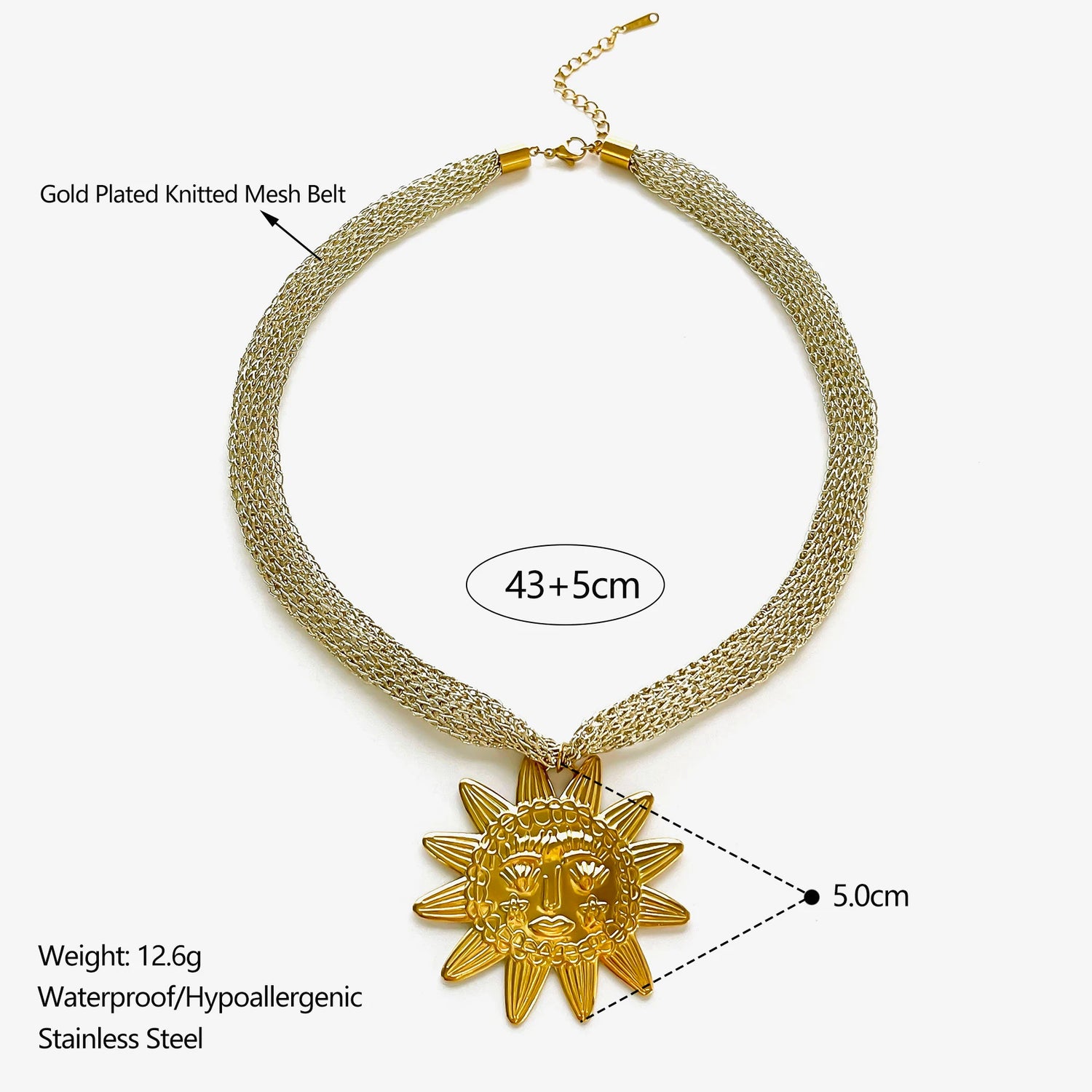 Luna Ocean Pendant Necklace