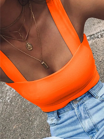 Luna Square Neck Crop Top